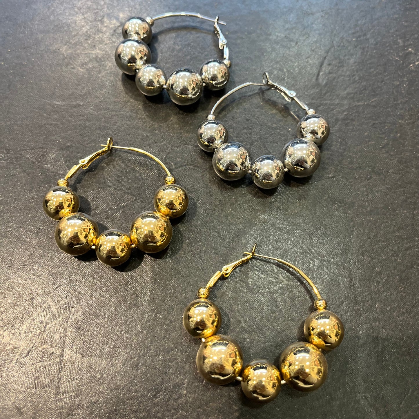 Clara Metallic Hoops