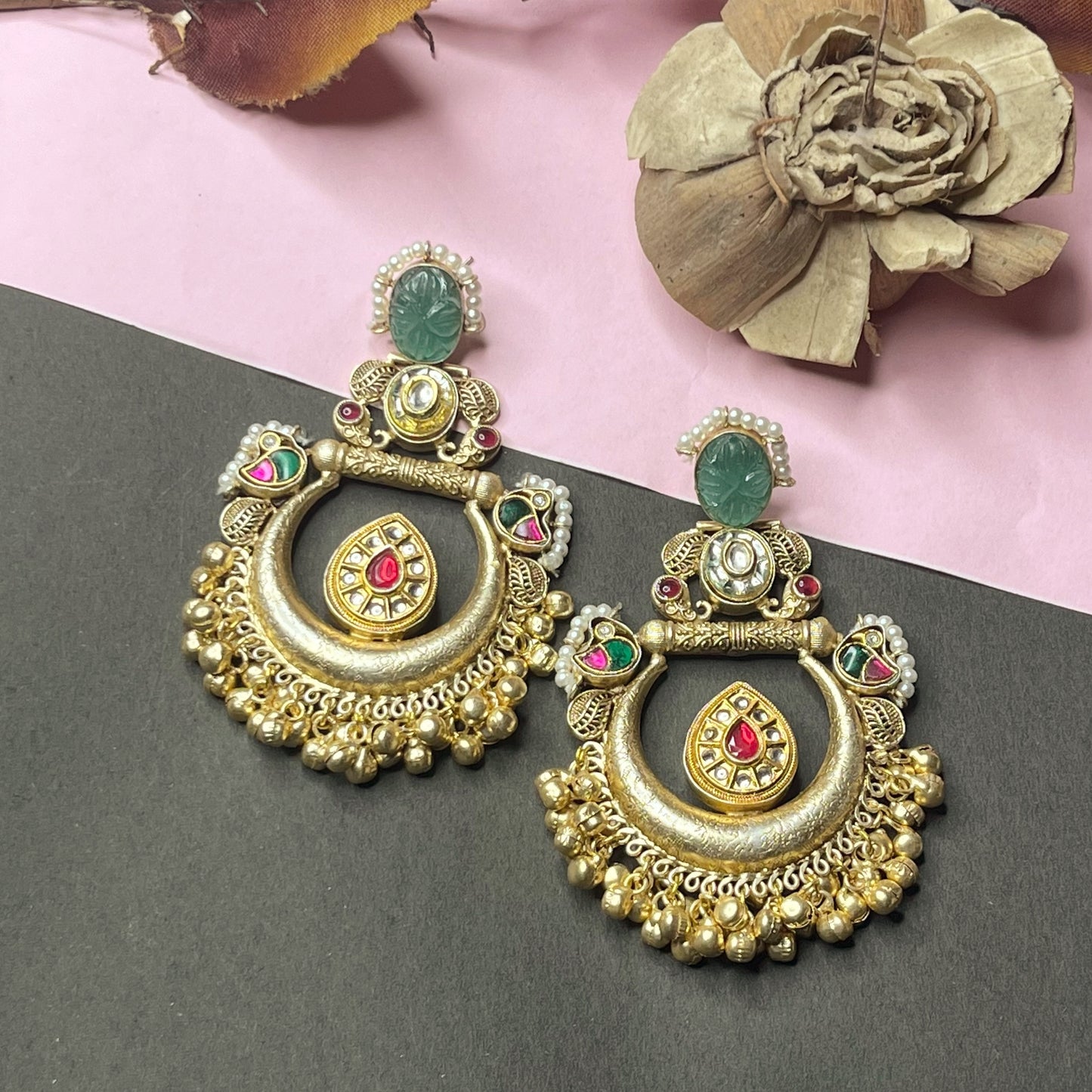 Aanya Aadha Chaand Chaandbali Earrings