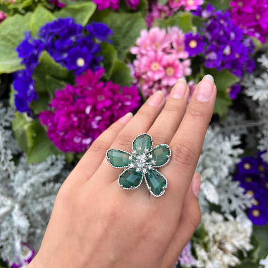 3D Floral Ring