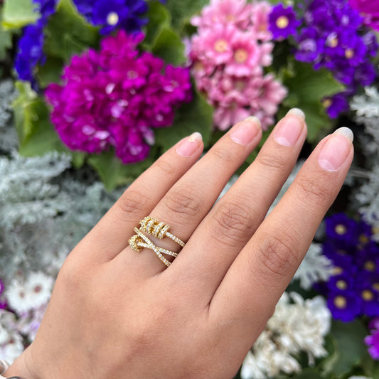 Abstract Dainty Ring